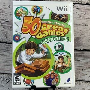 30 Great Games Family Party Outdoor Fun Nintendo Wii Game‎ Complete